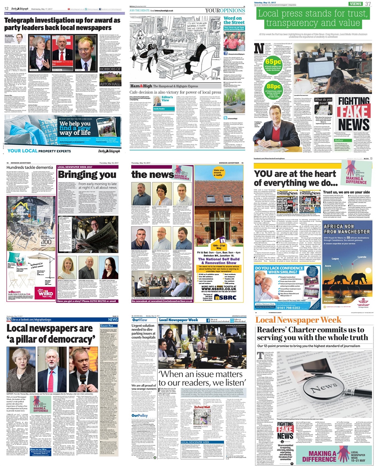 Dates Announced for Local Newspaper Week 2018