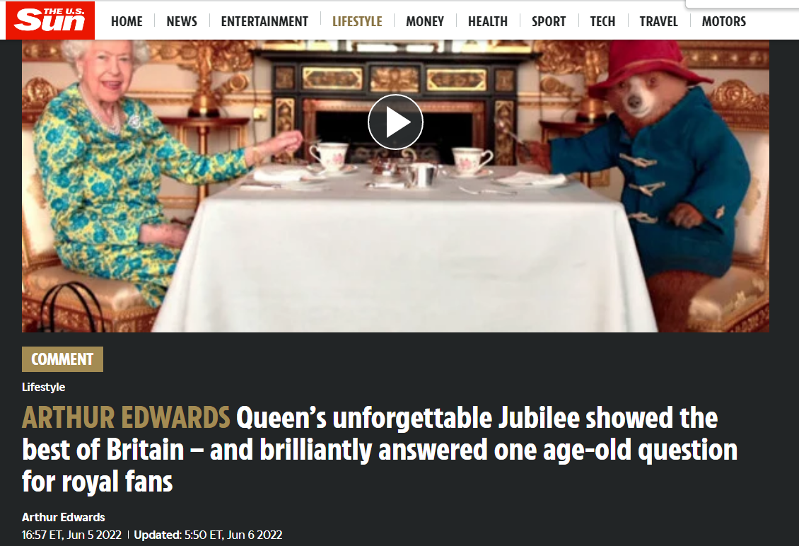 The Sun - Jubilee coverage